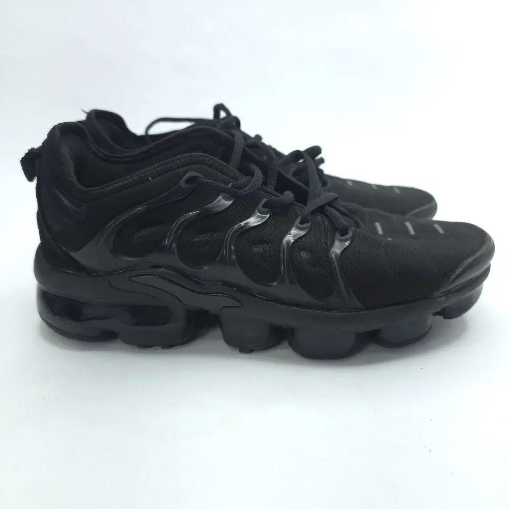 Nike Air VaporMax Plus Triple Black Womens Running Shoes 924453-004 Size 7.5
